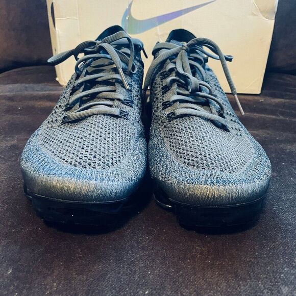 Nike Air VaporMax Midnight Fog Grey Running Shoes 849557-009 Mens 10 Womens 11.5 - Picture 7 of 16